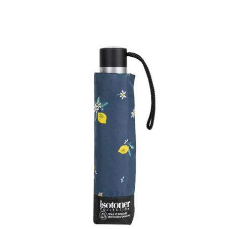 Isotoner Parapluie Femme Pliant Manuel Citron Jaune face