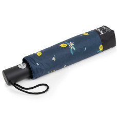 Isotoner Compact Automatic Umbrella Yellow Lemon
