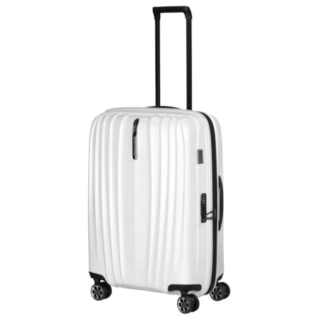 Samsonite Nexis 70cm Expandable Suitcase with 4 Wheels in Cotton White