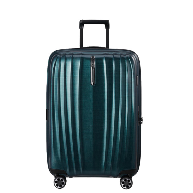 Samsonite Nexis 70cm Expandable Suitcase with 4 Wheels in Deep Petrol