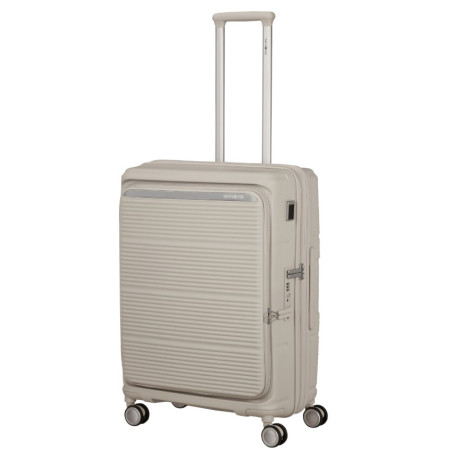 Samsonite Paralux Valise 4 Roues Extensible 67 Cm Stone Grey poignée