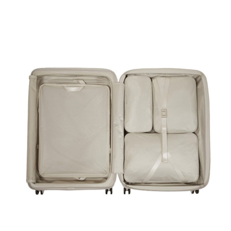 Samsonite Paralux Valise 4 Roues Extensible 75 Cm Stone Grey ouvert