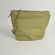 Mila Louise Nita C1 Sac A Bandoulière Cuir Grainé Oyster dos