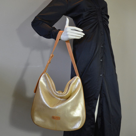 Mila Louise Maeli XC Hobo Bag Iridescent Leather