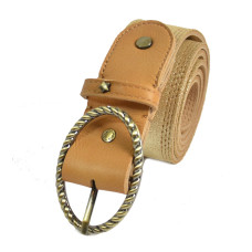 Mila Louise Pale X Iridescent and Grained Adjustable Belt TU Amber