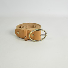Mila Louise Pale X Iridescent and Grained Adjustable Belt TU Amber