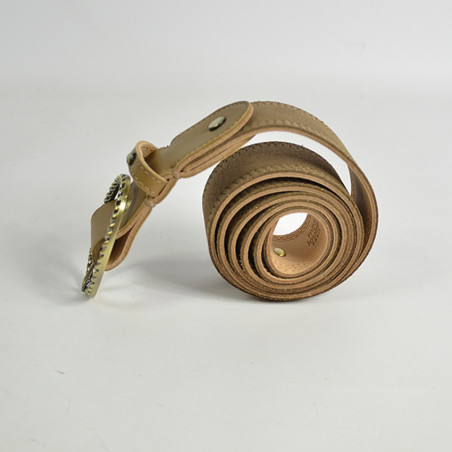Mila Louise Pale X Iridescent and Grained Adjustable Belt TU Bronze...