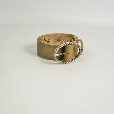 Mila Louise Pale X Ceinture irisé et grainé Ajustable TU Bronze Fossil face