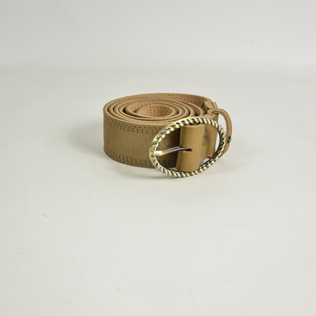 Mila Louise Pale X Iridescent and Grained Adjustable Belt TU Bronze...