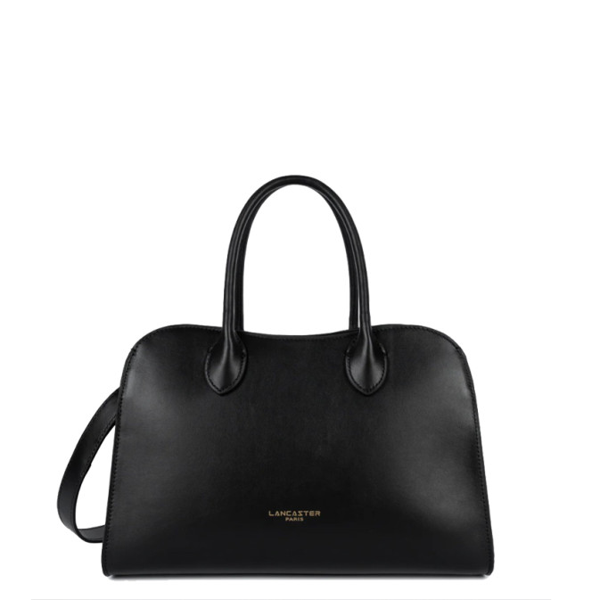 Lancaster Donna Hopper Sac Porté Main En Cuir Lisse 531-121 Noir