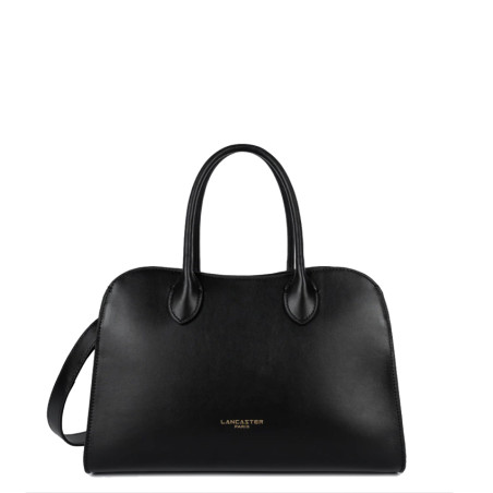 Lancaster Donna Hopper Sac Porté Main En Cuir Lisse 531-121 Noir