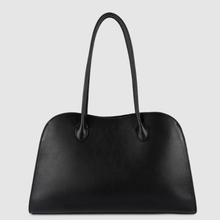 Lancaster Donna Hopper Grand Sac Shopping En Cuir Lisse 531-122 Noir dos