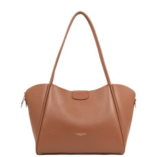 Lancaster Ida Double Large Tote Shoulder Bag 470-86 Camel-In-Orange