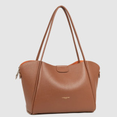 Lancaster Ida Double Large Tote Shoulder Bag 470-86 Camel-In-Orange