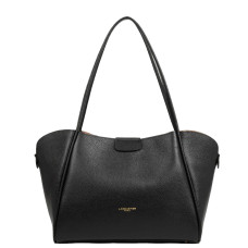 Lancaster Ida Double Large Shoulder Bag 470-86 Black-In-Nude
