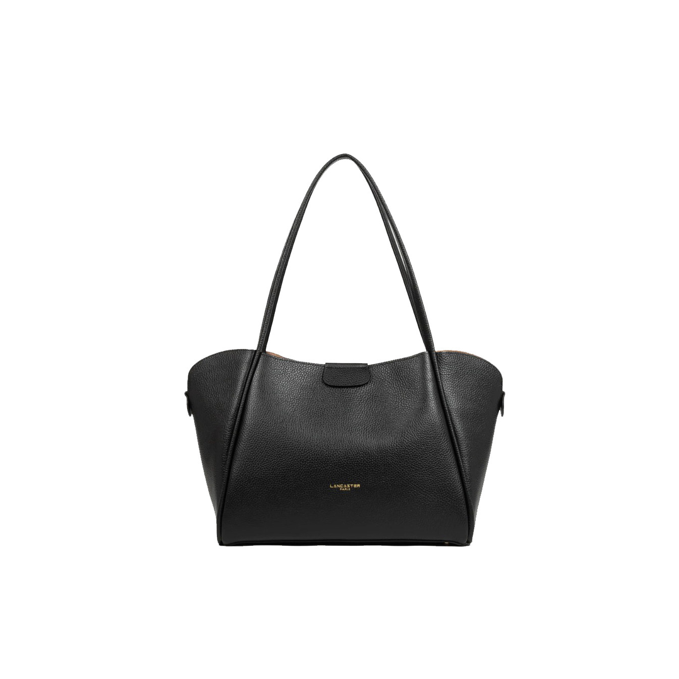 Lancaster Ida Double Large Shoulder Bag 470-86 Black-In-Nude