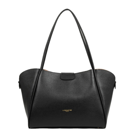 Lancaster Ida Double Large Shoulder Bag 470-86 Black-In-Nude