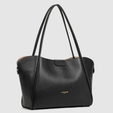 Lancaster Ida Double Large Shoulder Bag 470-86 Black-In-Nude