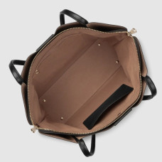 Lancaster Ida Double Large Shoulder Bag 470-86 Black-In-Nude
