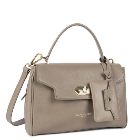 Lancaster Mademoiselle Grace Sac A Main 572-104 Sable Foncé côté