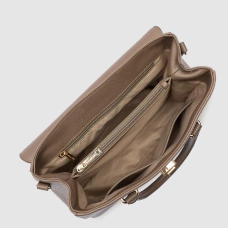 Lancaster Milano Handbag Tote 547-56 Dark Sand