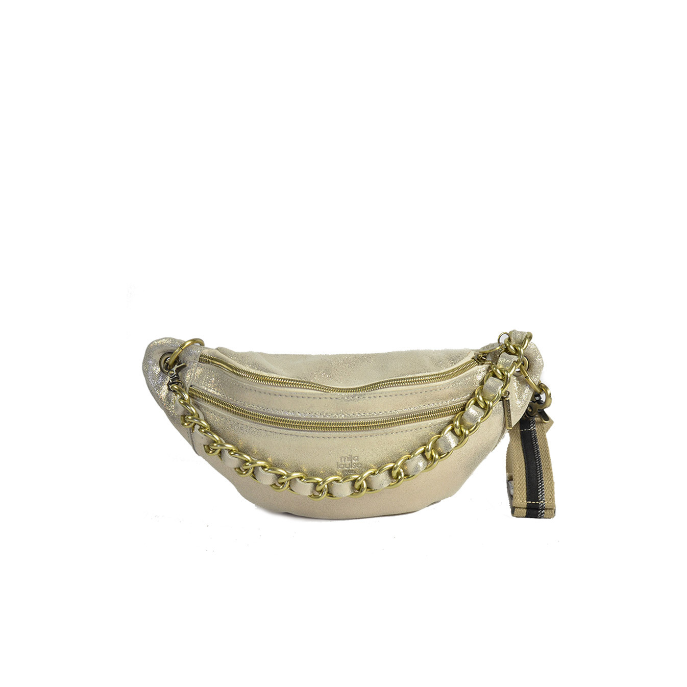 Mila Louise Petra X Sac Banane Cuir Latte