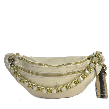 Mila Louise Petra X Sac Banane Cuir Latte
