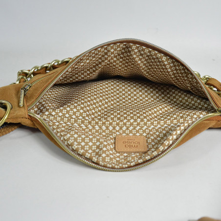 Mila Louise Petra X Sac Banane Cuir Latte