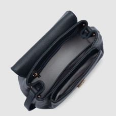 Lancaster Milano Pia Petit Sac Trotteur 547-130 Bleu Foncé  ouvert