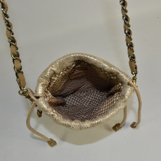 Mila Louise Mai PG2 Sac Pochette Toile Fantaisie Ambre ouvert