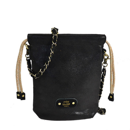 Mila Louise Mai PG2 Pouch Bag Fantasy Fabric Black