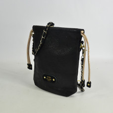 Mila Louise Mai PG2 Sac Pochette Toile Fantaisie Noir cote