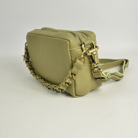 Mila Louise Mama C1 Trotter Bag Grained Leather Oyster