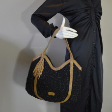 Mila Louise Mina GF2 Small Hobo Bag Black
