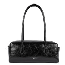 Lancaster Retro Cube Rectangle Leather Bag 577-36 Black