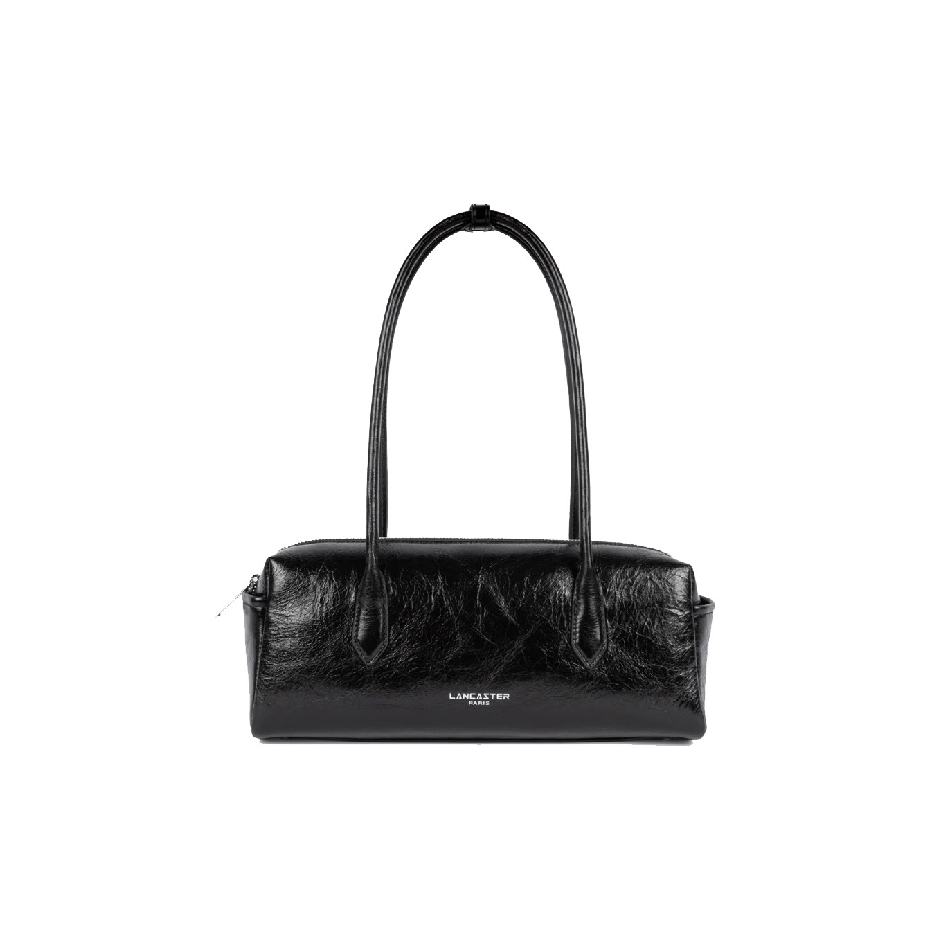 Lancaster Retro Cube Rectangle Leather Bag 577-36 Black