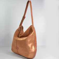 Mila Louise Maeli XC Hobo Bag Iridescent Leather Tan