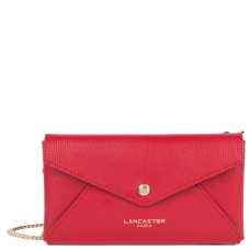 Lancaster Sierra Organized Pouch in Grained Leather 138-015 Red