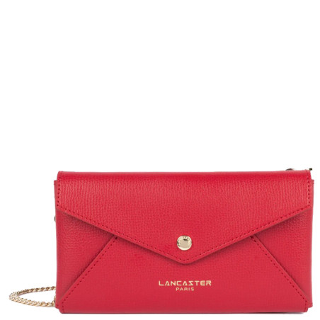 Lancaster Sierra Organized Pouch in Grained Leather 138-015 Red