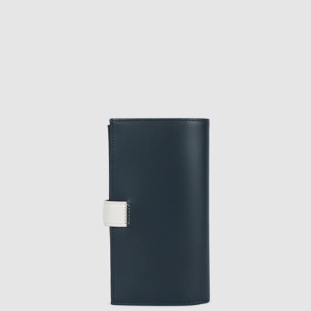 Lancaster Constance All-in-One and Checkbook Holder 137-16 Navy Blu...