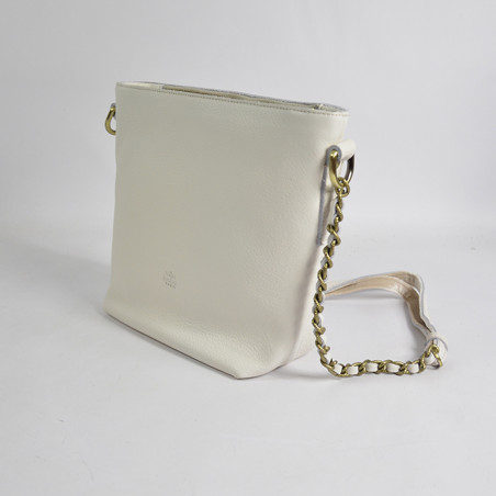 Mila Louise Nita C1 Shoulder Bag Grainy Leather Latte