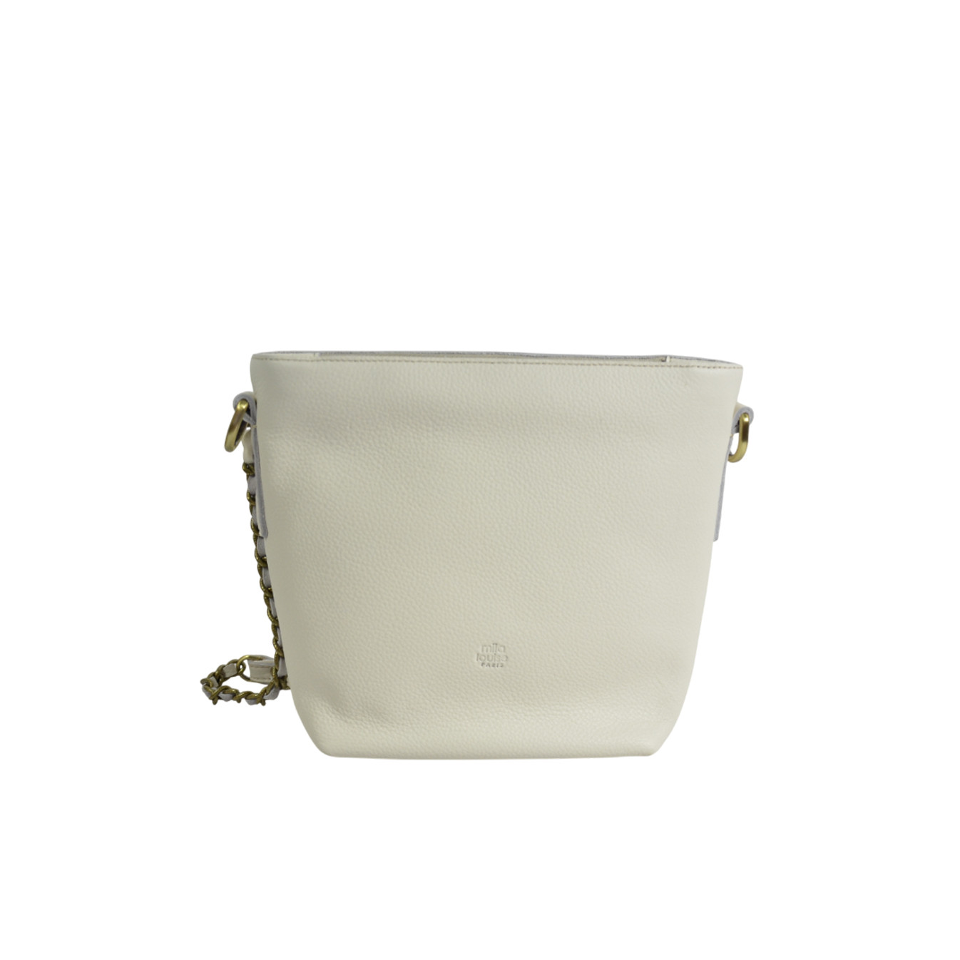 Mila Louise Nita C1 Shoulder Bag Grainy Leather Latte