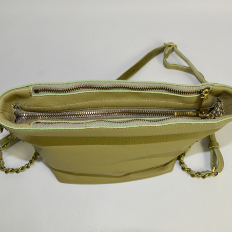 Mila Louise Nita C1 Shoulder Bag Grainy Leather Latte