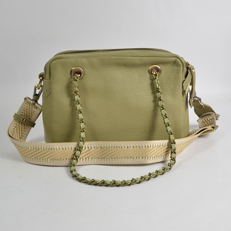 Mila Louise Nell C1 Sling Bag Grainy Leather Oyster