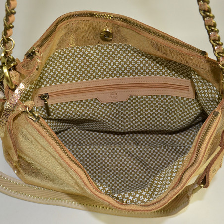 Mila Louise Noeli RX Bag Satchel Bronze Fossil Leather