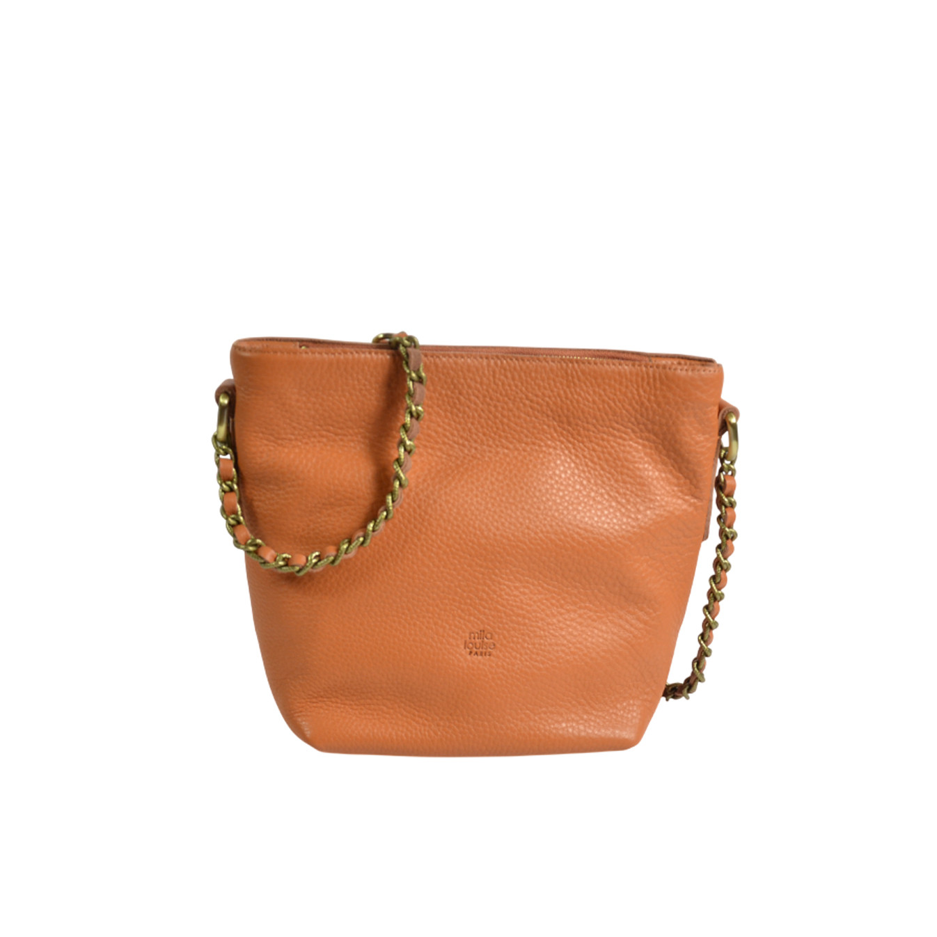 Mila Louise Nita C1 Shoulder Bag Grainy Leather Tan