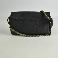 Mila Louise Odile C1 Grain Leather Pouch Black