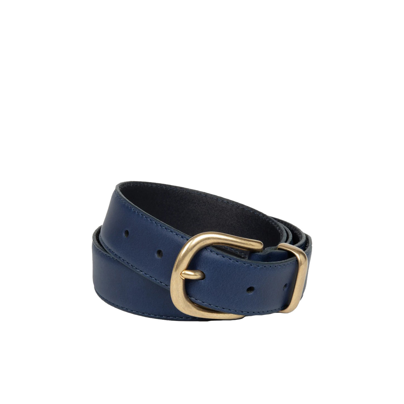 Lancaster Smooth Vachetta Leather Belt for Women M 601-024 Ash Blue