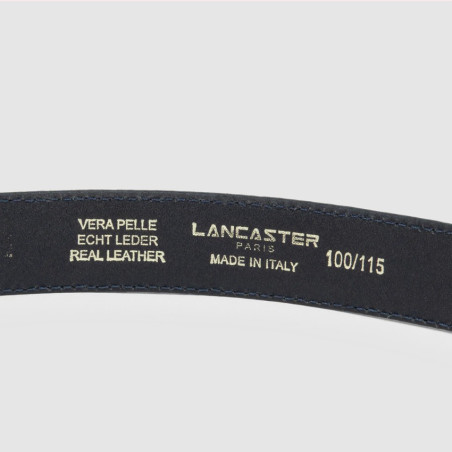 Lancaster Smooth Vachetta Leather Belt for Women M 601-024 Ash Blue