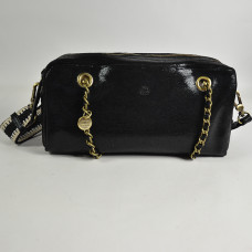 Mila Louise Nawell RX Trotter Bag Iridescent Leather Black
